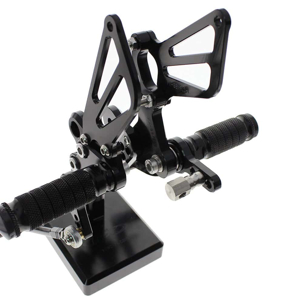 FXCNC CNC Pedales Ajustables de Motocicleta Billet Rearsets - Imagen 4