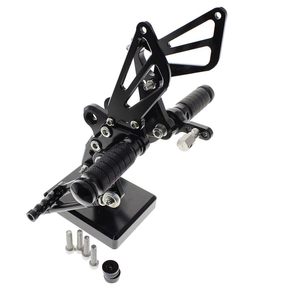 FXCNC CNC Pedales Ajustables de Motocicleta Billet Rearsets - Imagen 3