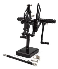 FXCNC CNC Juegos de Reposapiés Traseros para Motocicleta