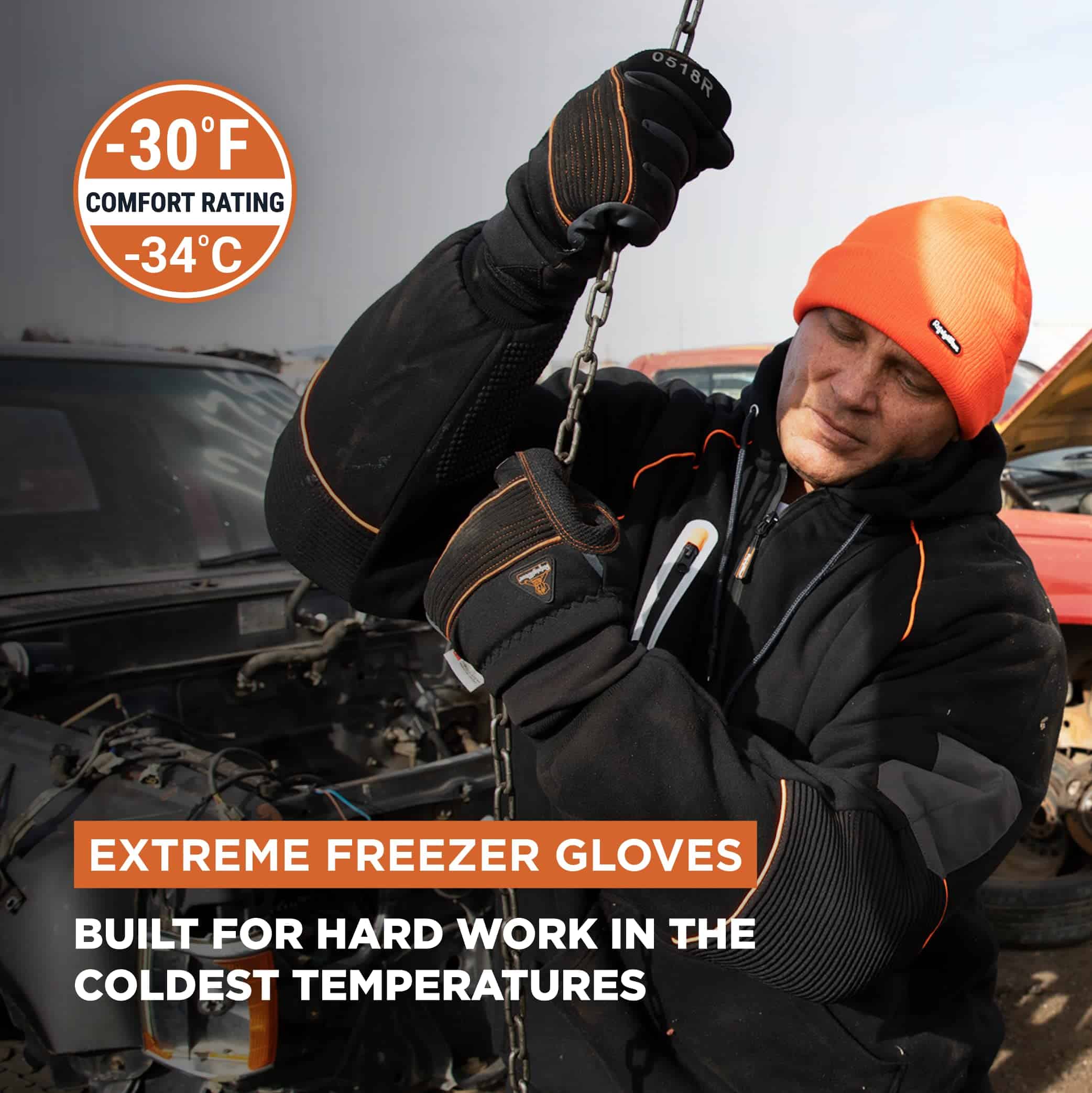 Guantes RefrigiWear Thinsulate Insulated PolarForce con - Imagen 3