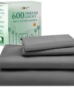 Juego de sábanas de lujo California Design -Gris