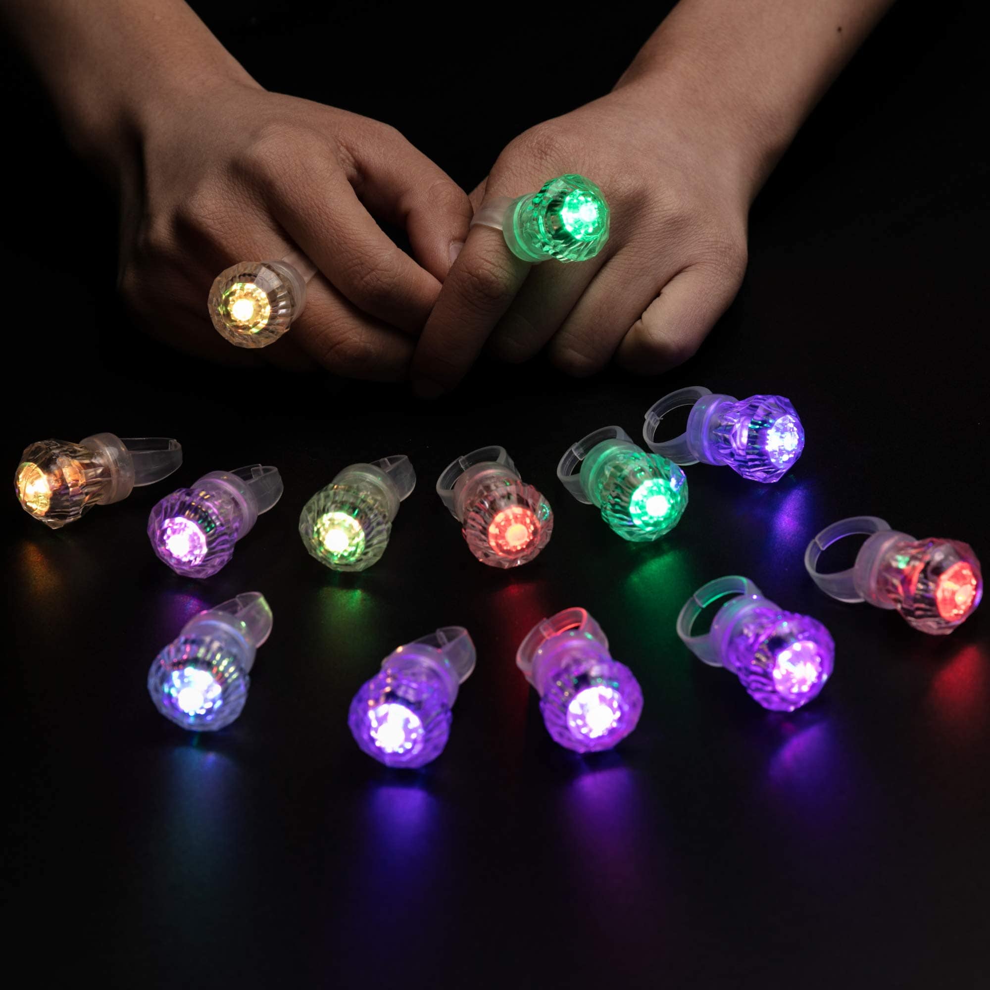 Midafon 60 Pack Anillos de luz LED Anillos brillantes
