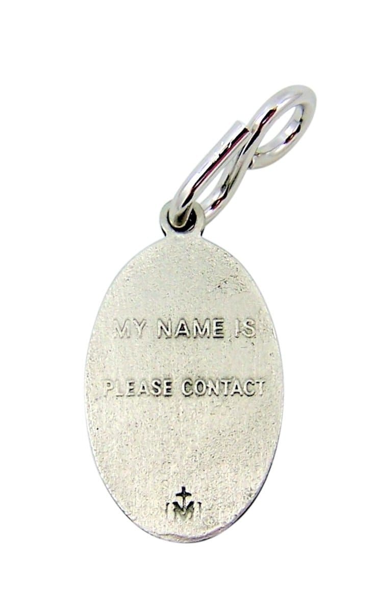 Dije para collar de mascota plateado de San Francisco de - Imagen 4