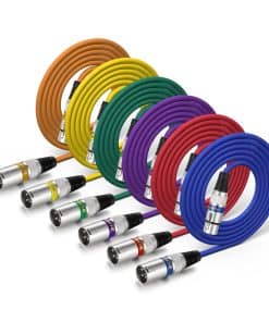 Cable de Micrófono XLR EBXYA de 6 pies 6 Paquetes de