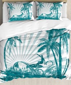 Juego de Funda Nórdica Ambesonne Ride The Wave, Escena