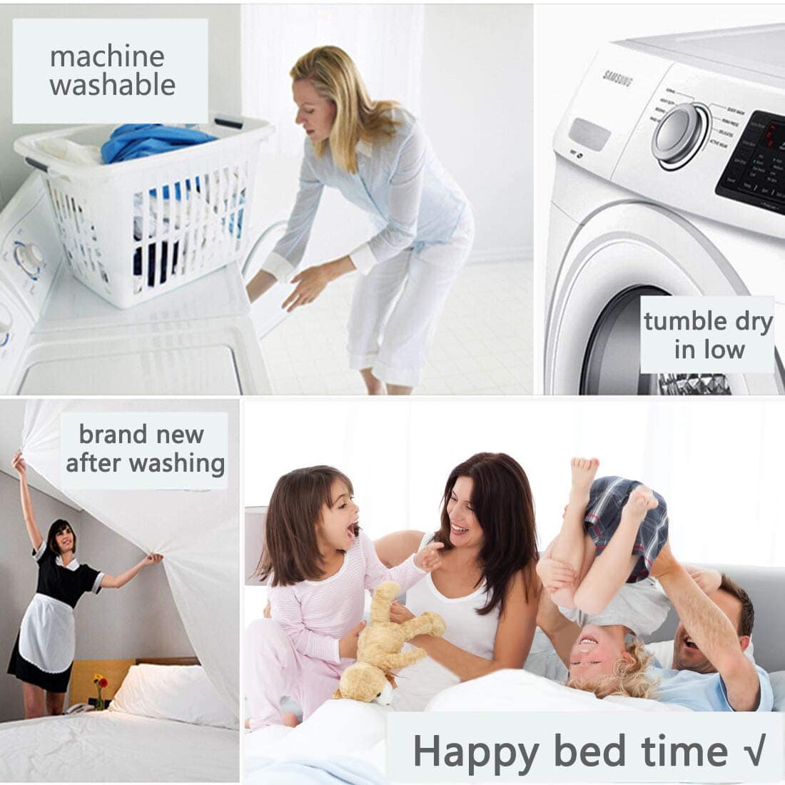 Edredón Alternativo de Plumón Reversible de EASELAND All - Imagen 8