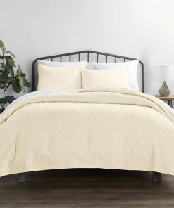 Juego de Colchas Amarillo de 3 Piezas Twin Size de Linen