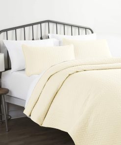 Juego de cama de 3 piezas Linen Market amarillo tamaño