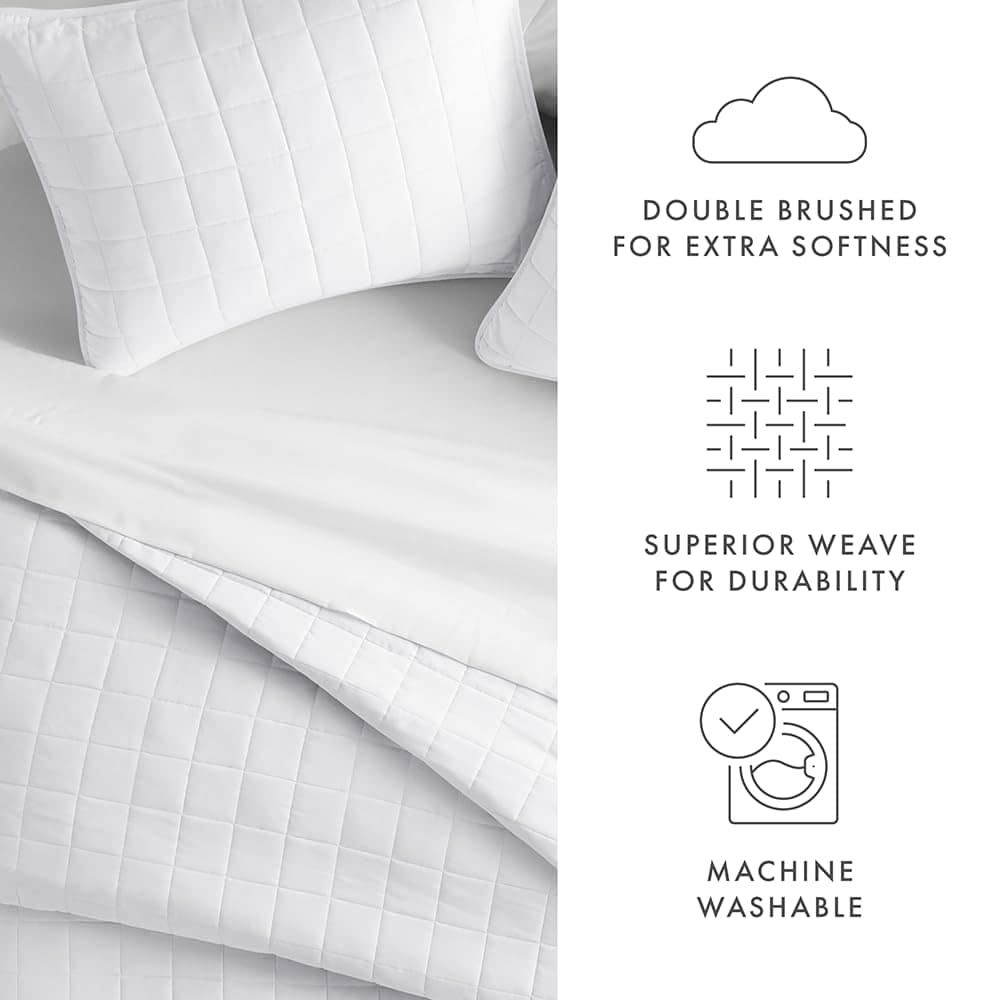 Juego de Cama Blanco Pálido de Dos Piezas Linen Market - Imagen 6