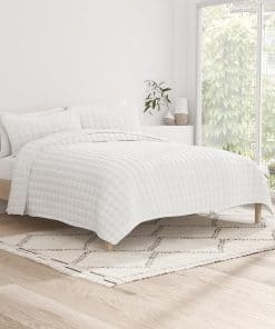 Juego de Cama Blanco Pálido de Dos Piezas Linen Market