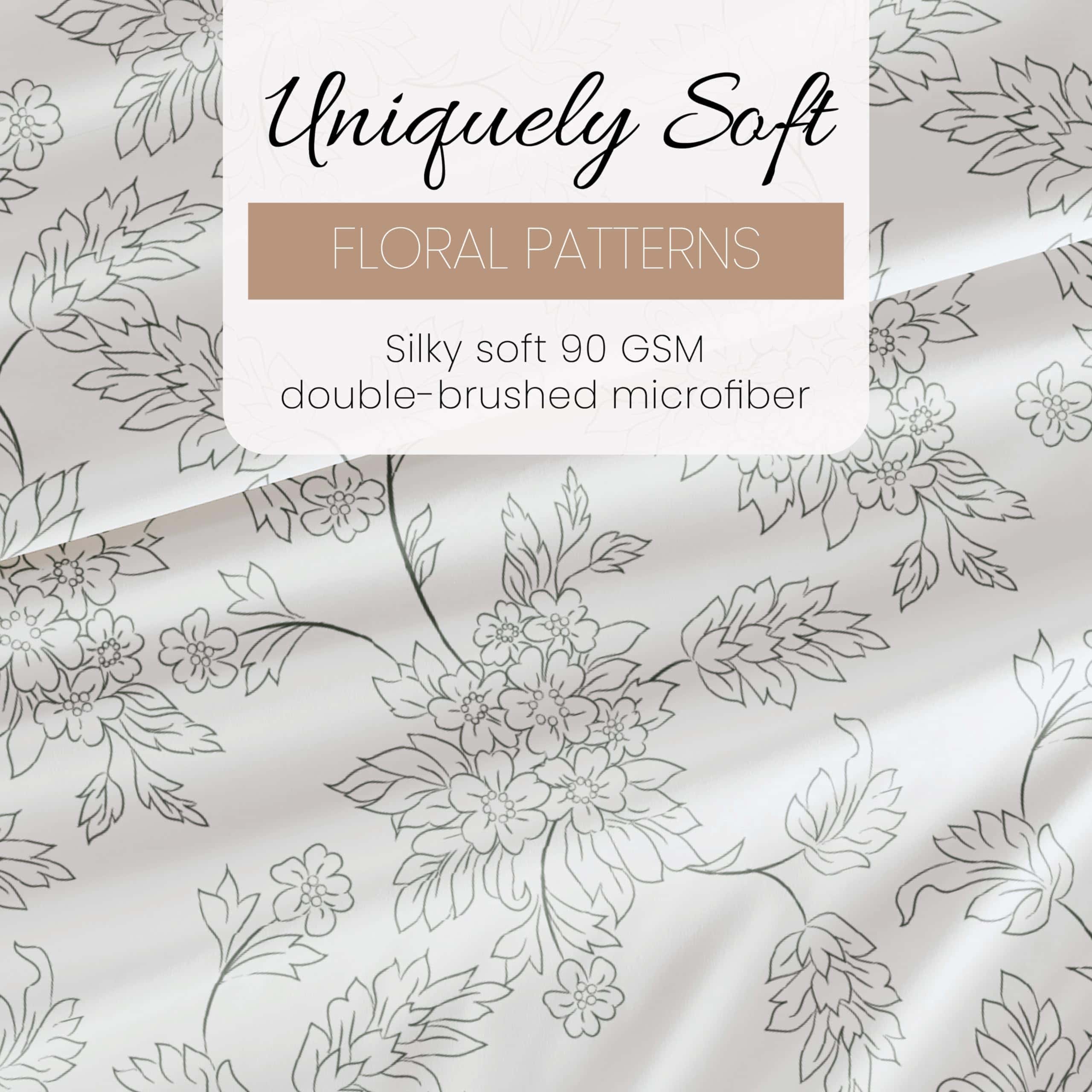 Juego de sábanas de microfibra con -Gris - Imagen 7