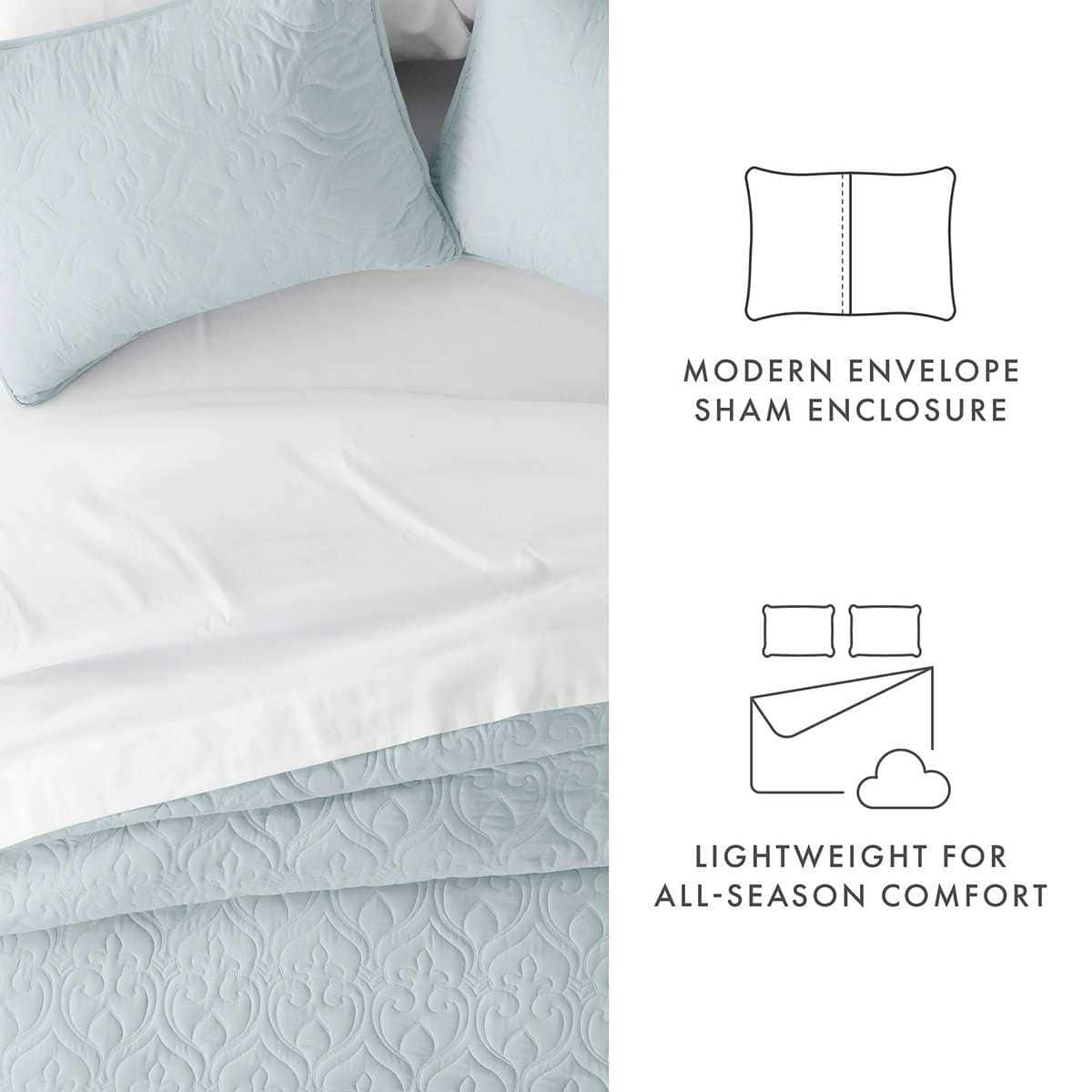 Juego de Cobertor de Cama Queen Size de 3 Piezas Linen - Imagen 6