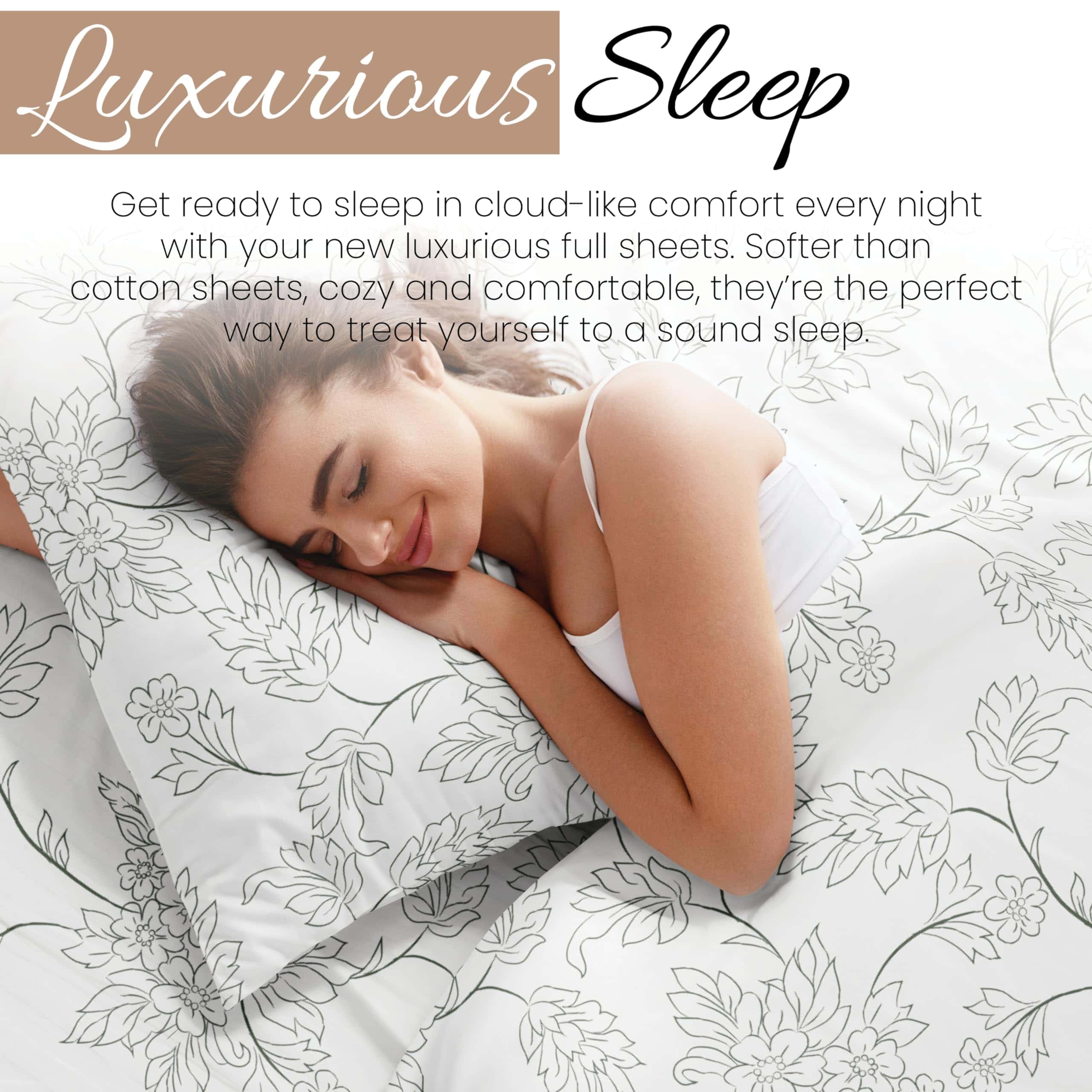 Juego de sábanas de microfibra con -Gris - Imagen 8