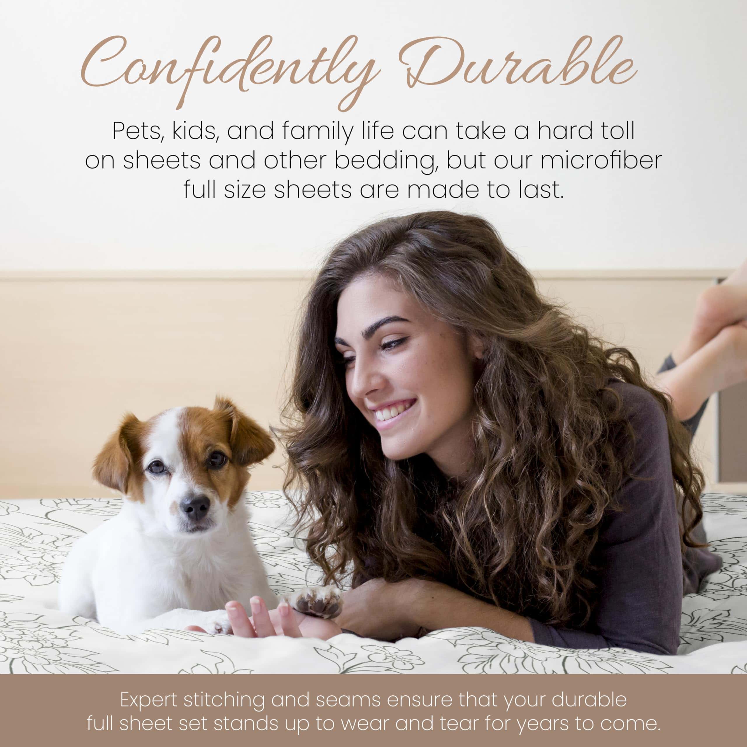 Juego de sábanas de microfibra con -Gris - Imagen 9