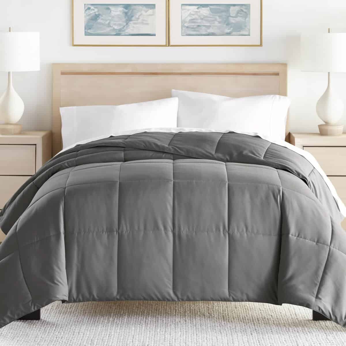 Edredón Linen Market Twin (Gris) - Lleva el lujo a casa con - Imagen 6