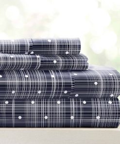 Juego de Sábanas de Microfibra Estampadas de Lujo de Linen