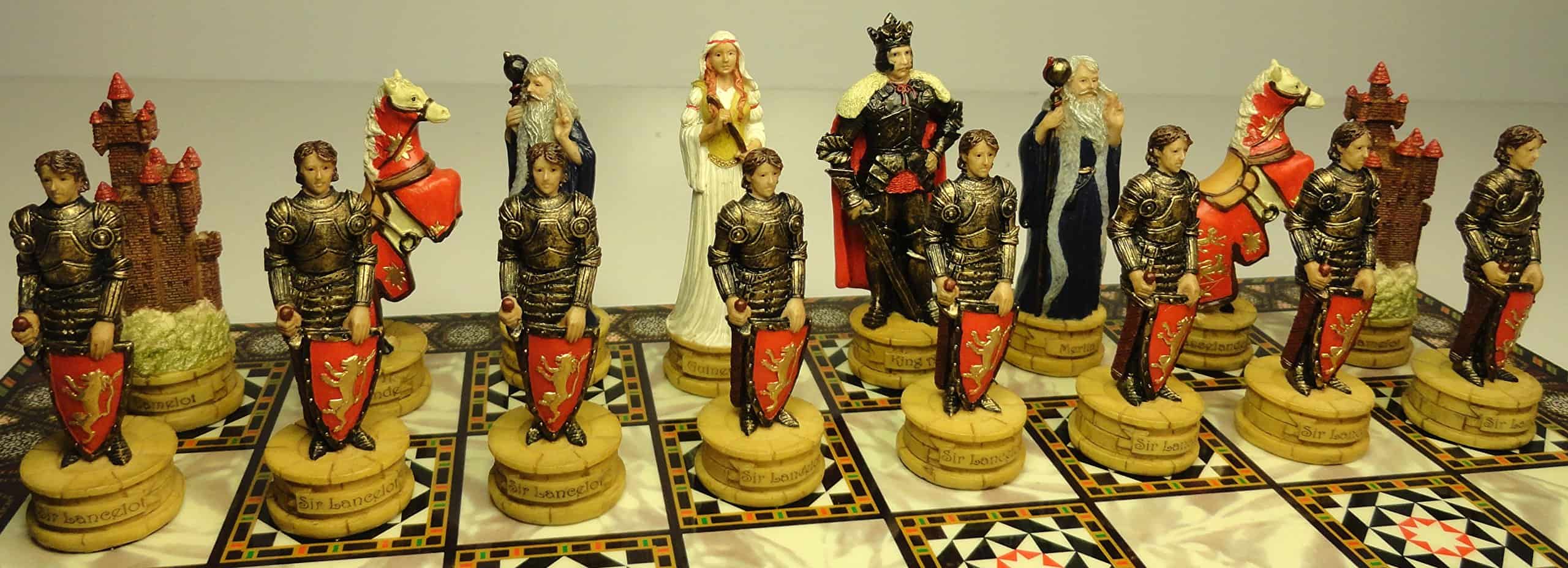 HPL Juego de ajedrez Medieval Times King Arthur / Lancelot - Imagen 5