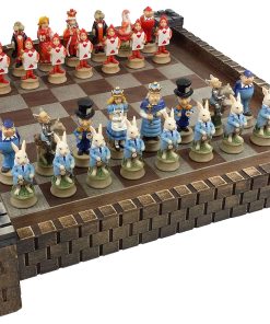 Juego de ajedrez de fantasía de Alicia en el -Multicolor