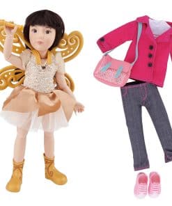 Muñecas Kruseling de 9" Poseable - Set de Hada Luna Deluxe