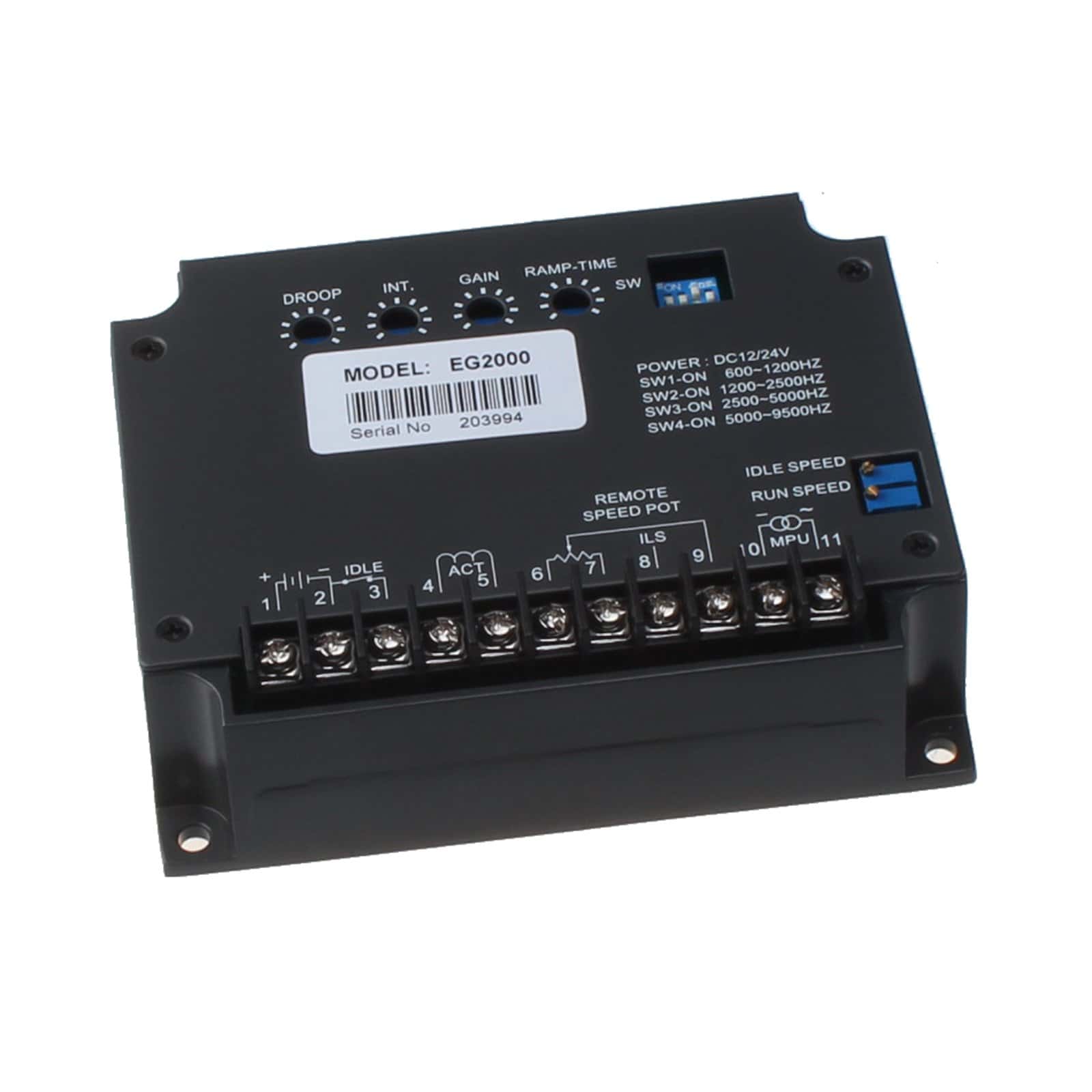 Controlador de Velocidad del Motor del Generador Eléctrico