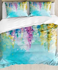 Juego de Funda Nórdica Ambesonne Flower, Abstract Ivy