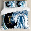 Juego de Funda nórdica Ambesonne Zodiaco, Motivo Géminis