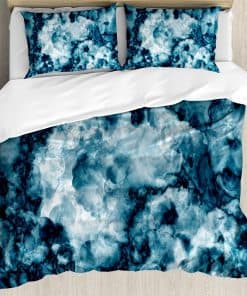 Juego de funda nórdica con estampado de mármol, antiguo