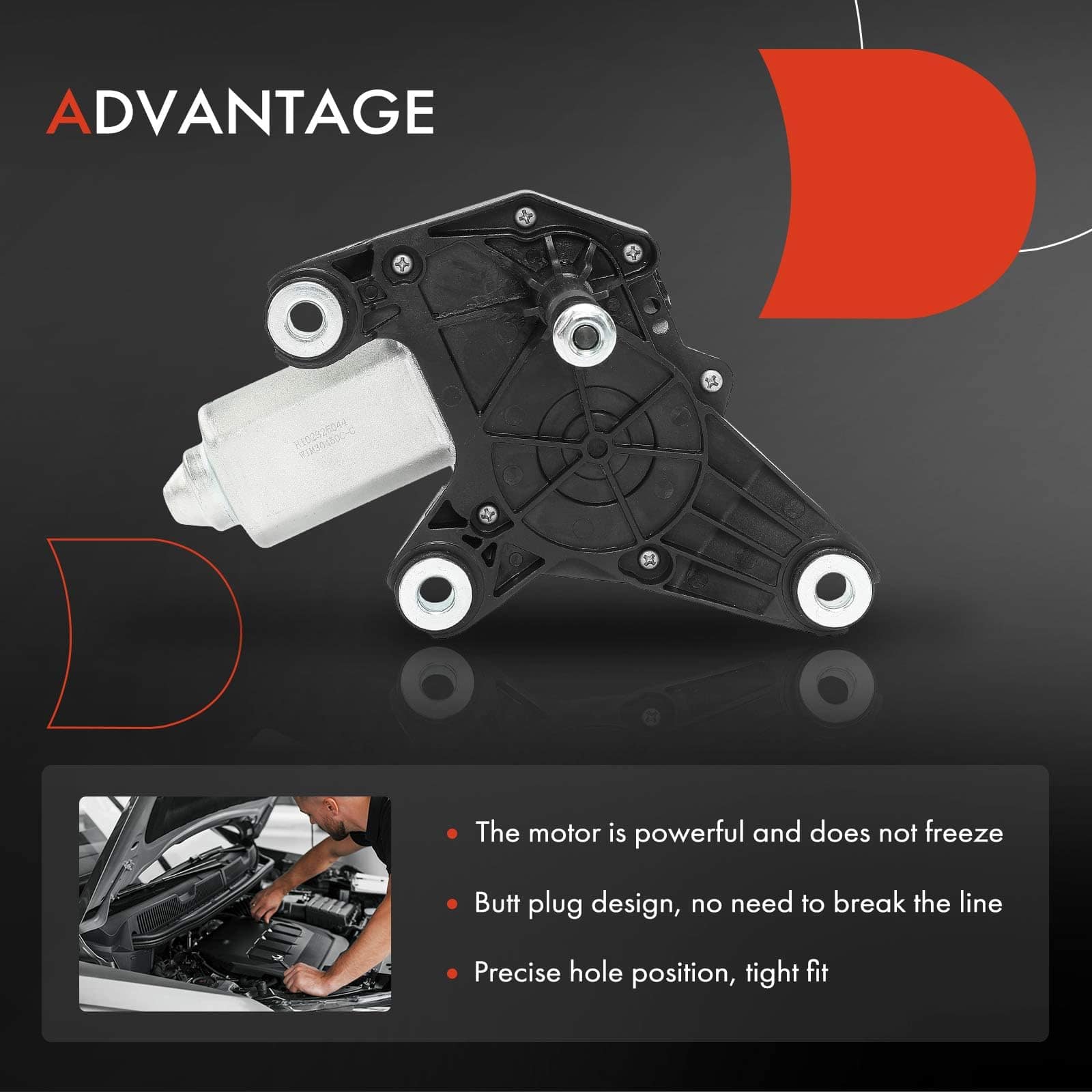 Motor Limpiaparabrisas Trasero A-Premium Compatible con - Imagen 7