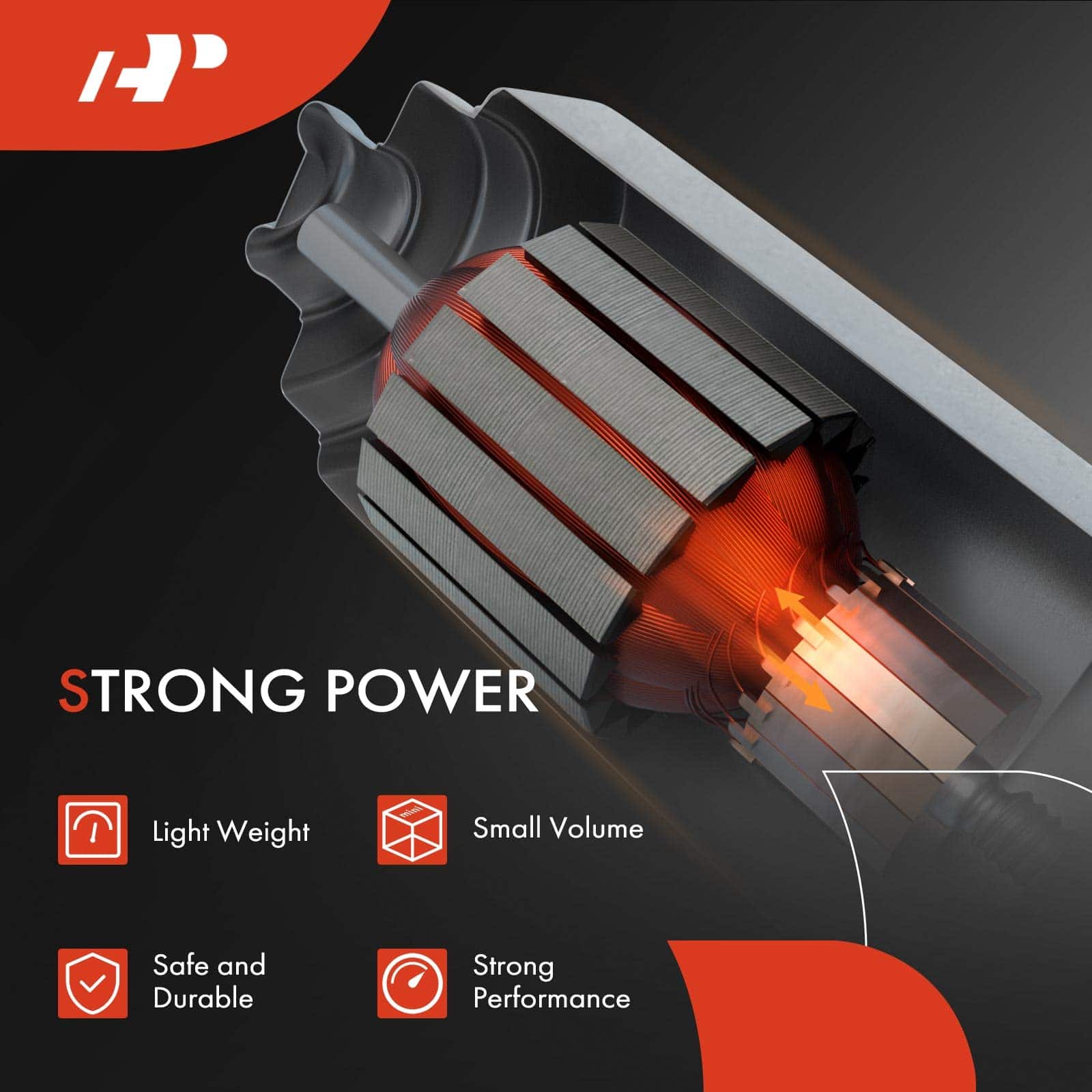 Motor Limpiaparabrisas Trasero A-Premium Compatible con - Imagen 4