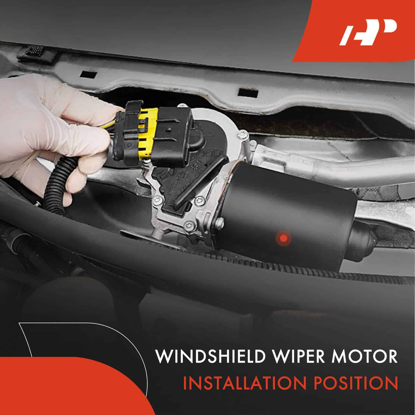 Motor Limpiaparabrisas Trasero A-Premium Compatible con - Imagen 3