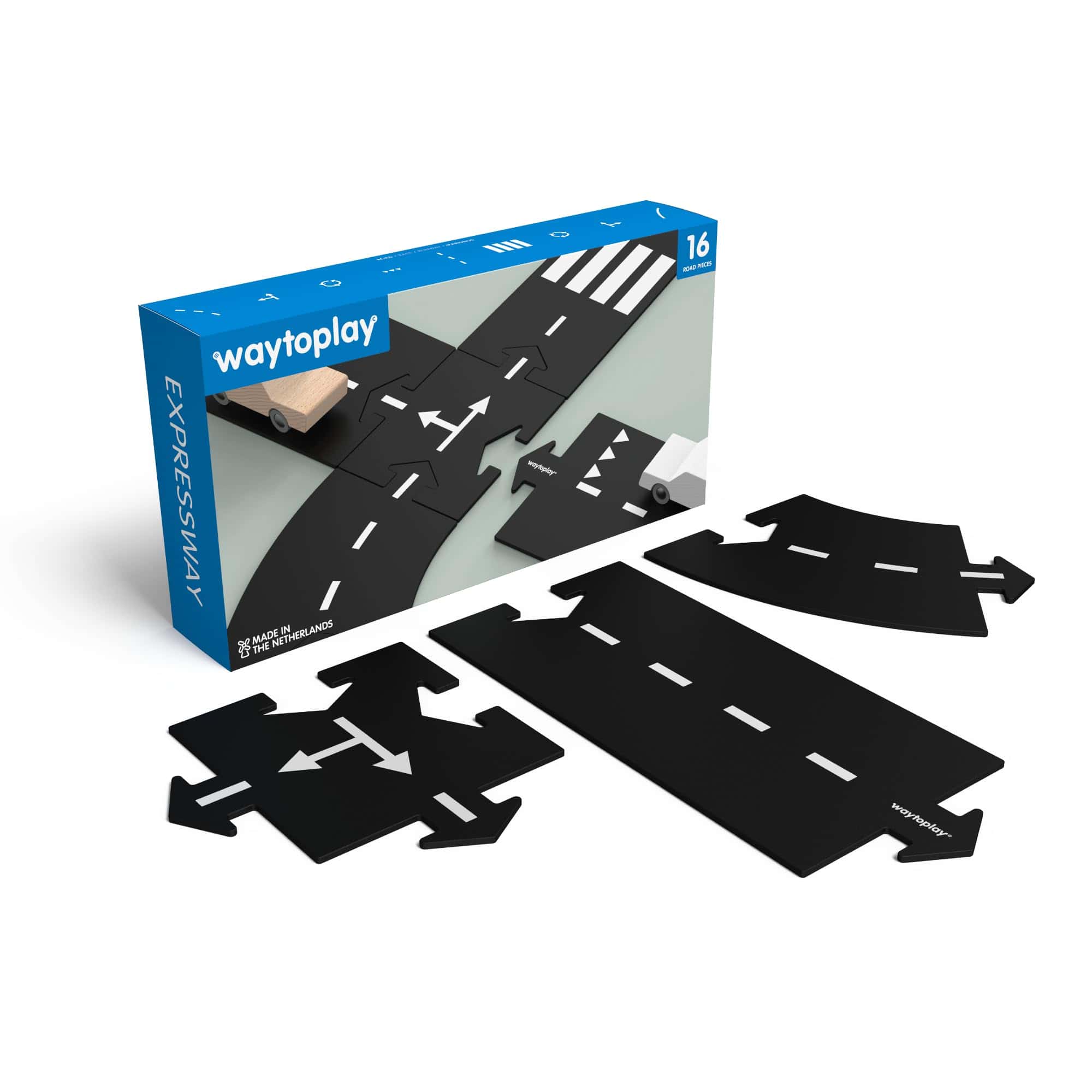 Set de Circuito Waytoplay Expressway, 16 Piezas de