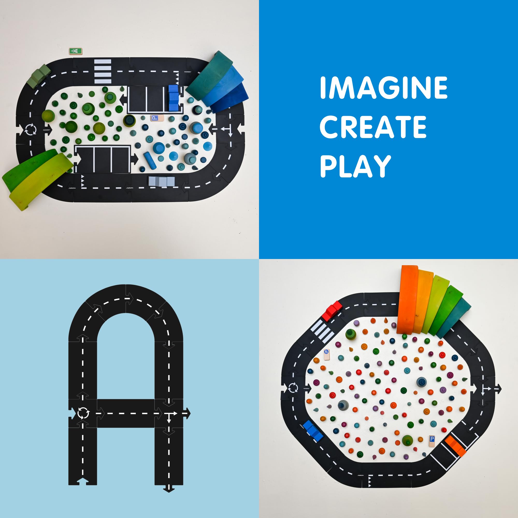 Set de Circuito Waytoplay Expressway, 16 Piezas de - Imagen 4