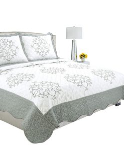 Colcha de decoración Marina bordada de costura ultra suave