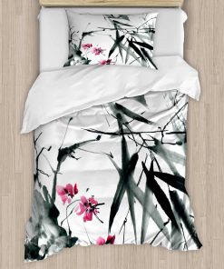 Set de Funda Nórdica Ambesonne Japonés, Concepto de