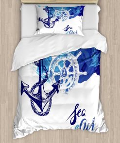 Juego de Funda Nórdica Náutica Ambesonne, Océano Vivo de