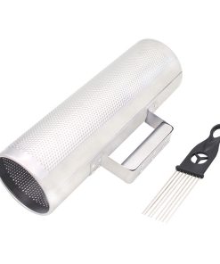 Mowind Guiro de acero inoxidable 12" * 4" Instrumento de