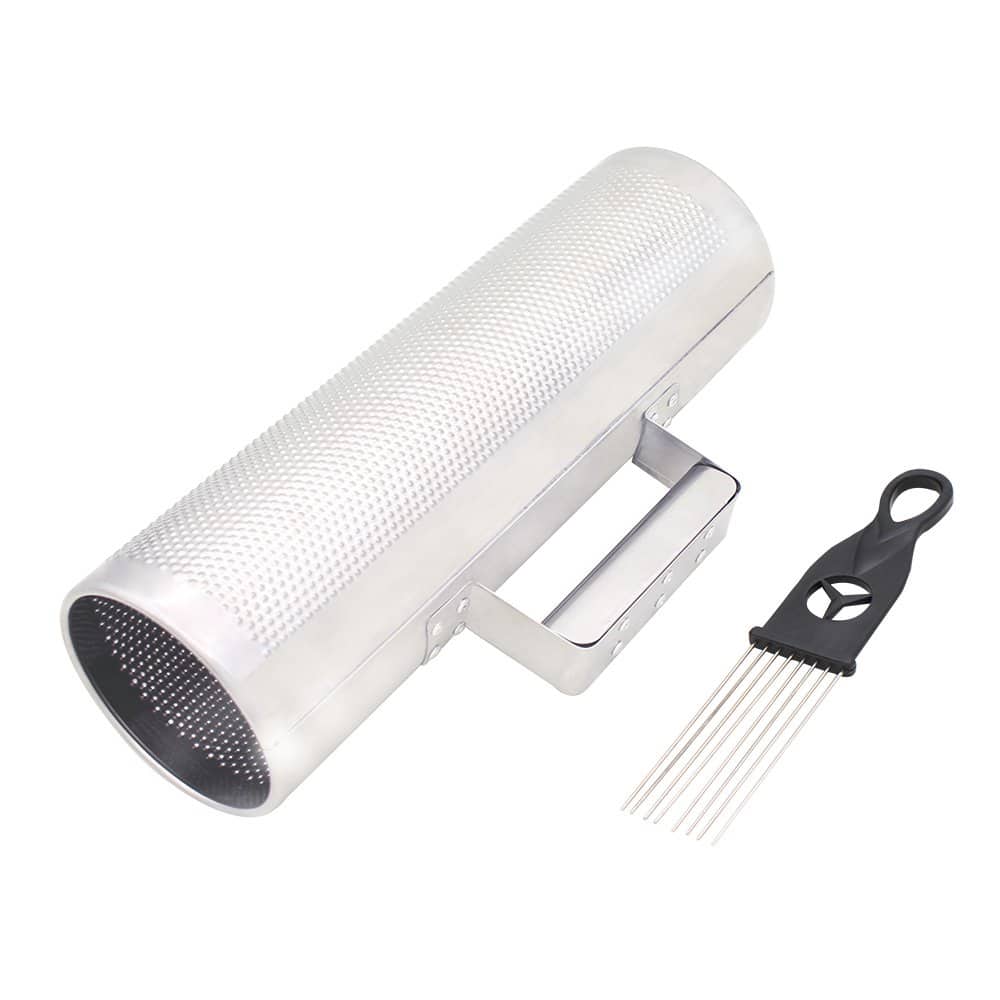 Mowind Guiro de acero inoxidable 12" * 4" Instrumento de