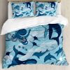 Set de Funda de Edredón Ambesonne Shark, Habitantes del