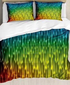 Juego de Funda Nórdica Colorida Ambesonne, Inspirado por el