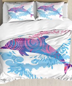 Juego de Funda nórdica de Animales Marinos Ambesonne,