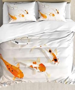 Set de Funda nórdica Ambesonne Animal, Tradicionales Carpas