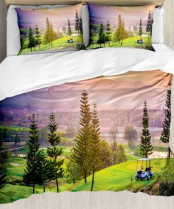 Juego de Funda Nórdica Ambesonne Nature, Parque de Golf en