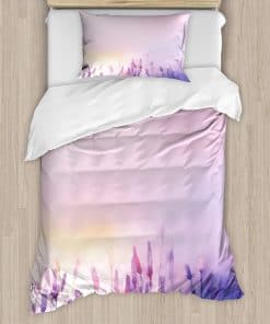 Juego de Funda Nórdica Ambesonne Flower, Lavandas