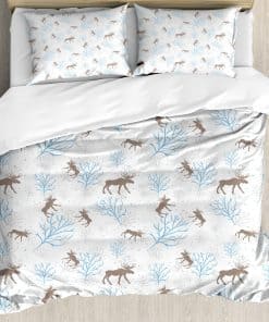 Juego de Funda de Edredón Ambesonne, Estilo Retro de Bosque