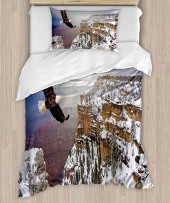 Juego de Funda Nórdica Ambesonne África, Vista Aérea de