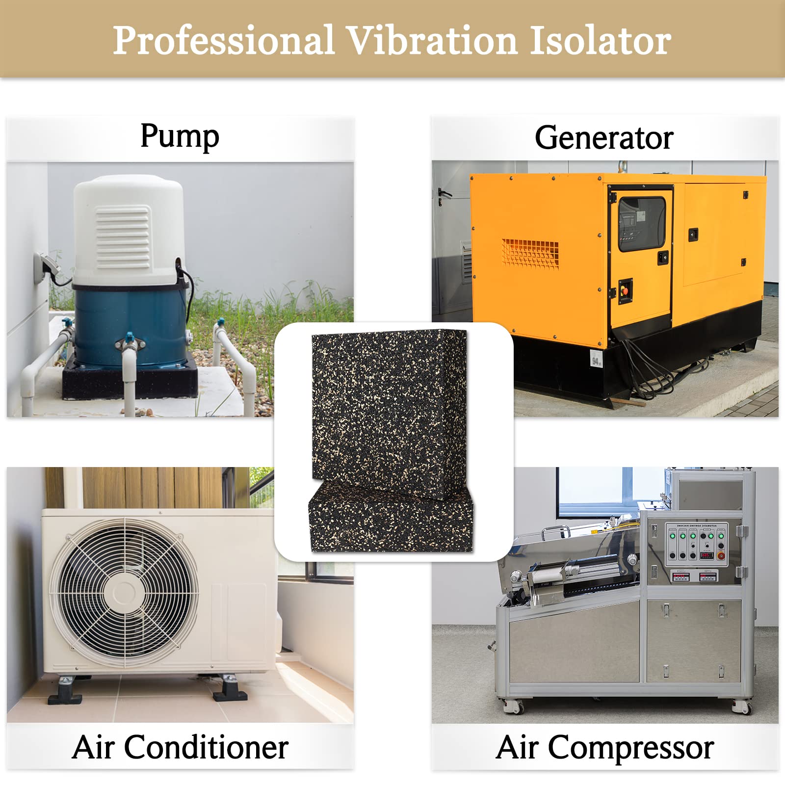 Almohadilla de Aislamiento para Subwoofer BXI - 2 Pzs 6 X 6 - Imagen 7