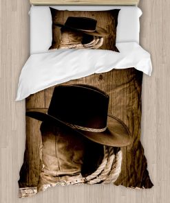 Juego de Funda nórdica Ambesonne Western, Sombrero de