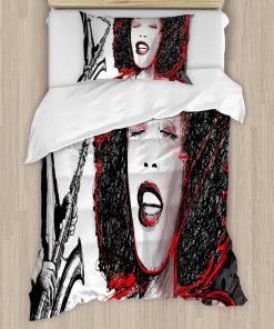 Juego de Funda Nórdica Ambesonne Africana, Niña Americana