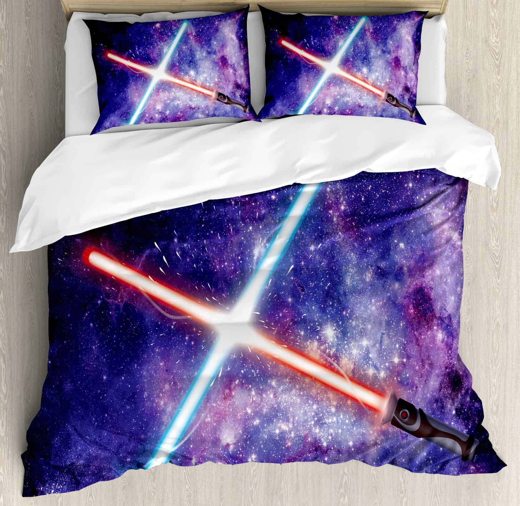 Juego de Funda nórdica Ambesonne Galaxy, Ilustración en