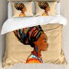 Set de Funda Nórdica Ambesonne Africana, Mujer con